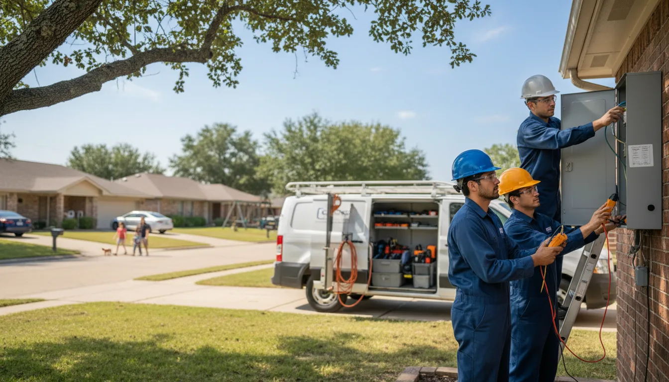 Certified electrician providing emergency electrical services in Woodworth, LA